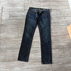Anoname Dark Indigo Women's Straight Leg Jeans “Paris Skinny”